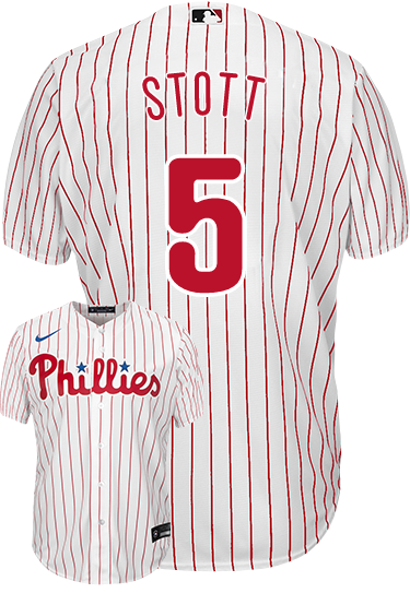 Men's Philadelphia Phillies #5 Bryson Stott White Cool Base Stitched Baseball Jersey Men's Philadelphia Phillies #5 Bryson Stott White Cool Base Stitched Baseball Jersey